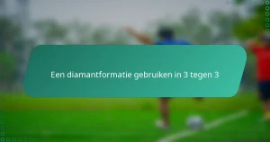 Een diamantformatie gebruiken in 3 tegen 3