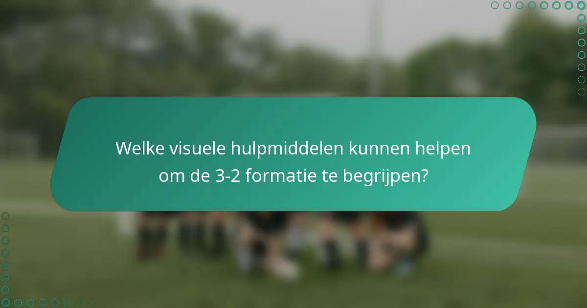 Welke visuele hulpmiddelen kunnen helpen om de 3-2 formatie te begrijpen?